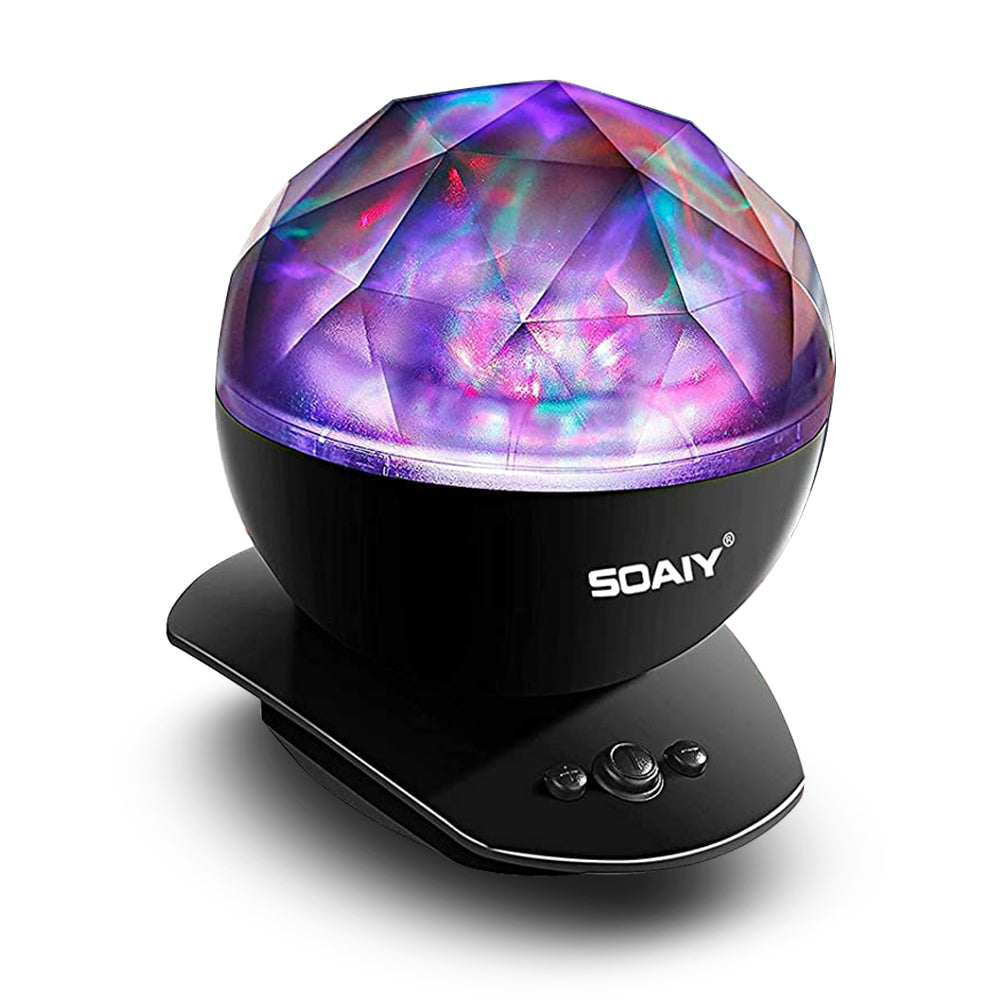Star Projector SOAIY Galaxy Projector for Bedroom, Christmas Projector 8  Mode Lighting Shows, White Noise Aurora Projector with Timer and Speaker